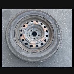 1 X 215/60r16 5x4.5 5x114.3 Wheel Rims With Good Tires!!