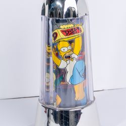 Vintage 2002 Simpsons Moes Tavern Lamp Chrome