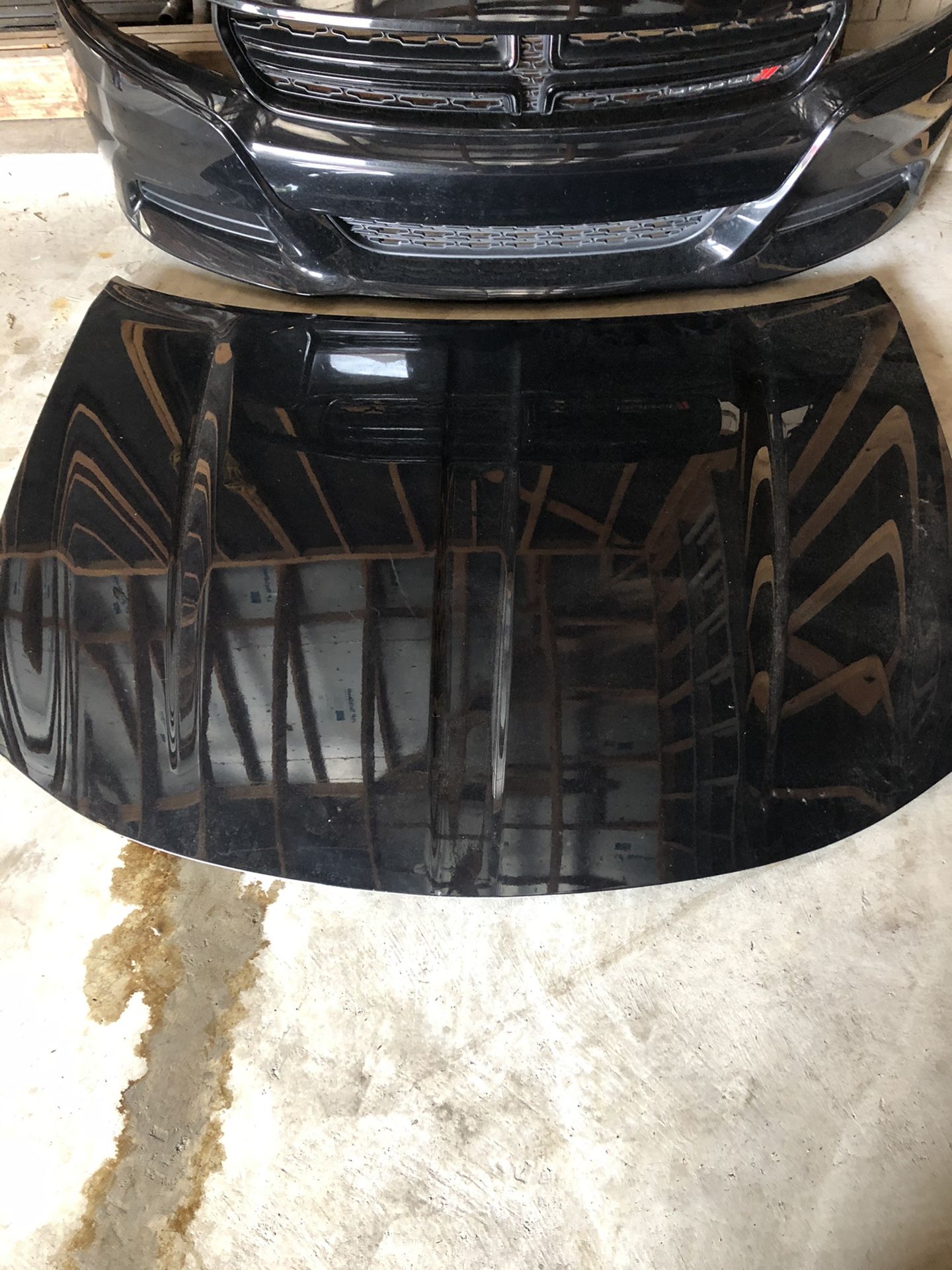Hood and bumper