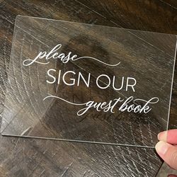 Sign Our Guest Book Sign