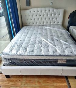 New Queen Bed Frame With Mattress
