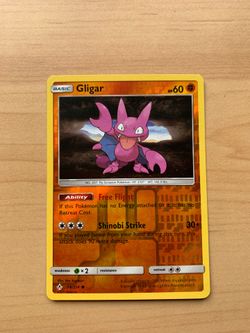 Reverse holo Pokemon card