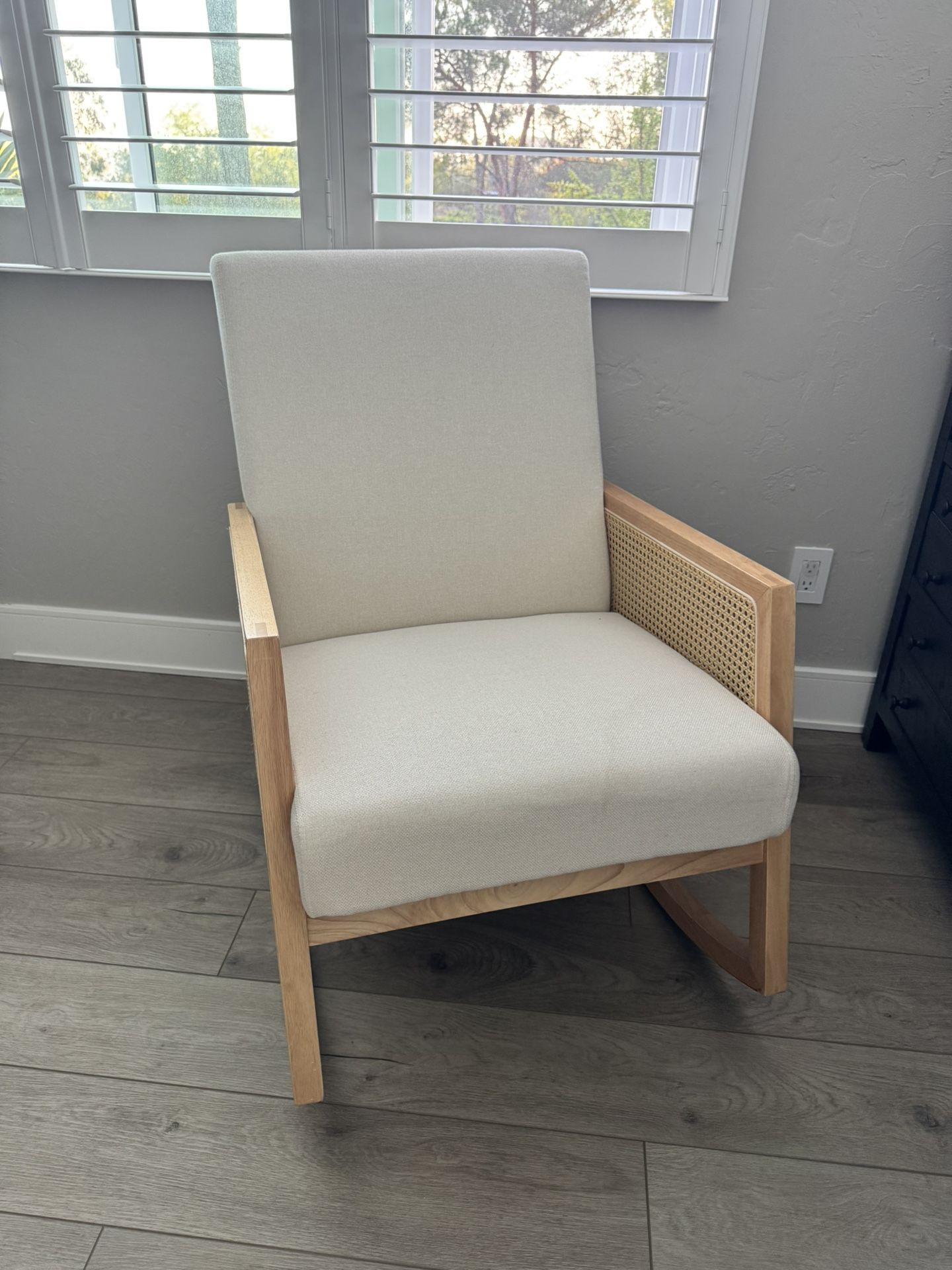 Rattan Wood Rocking Chair