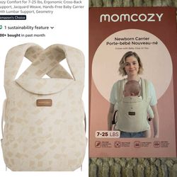New Momcozy Newborn Carrier WeeSnug - Lightweight and Cozy Comfort for 7-25 lbs