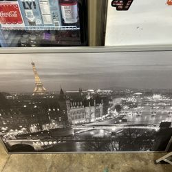 IKEA Paris Picture 55x39 1/2 Great Condition 