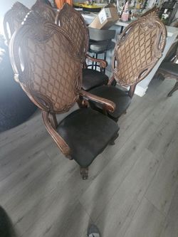 Dining Room set Table Chairs Server Curio