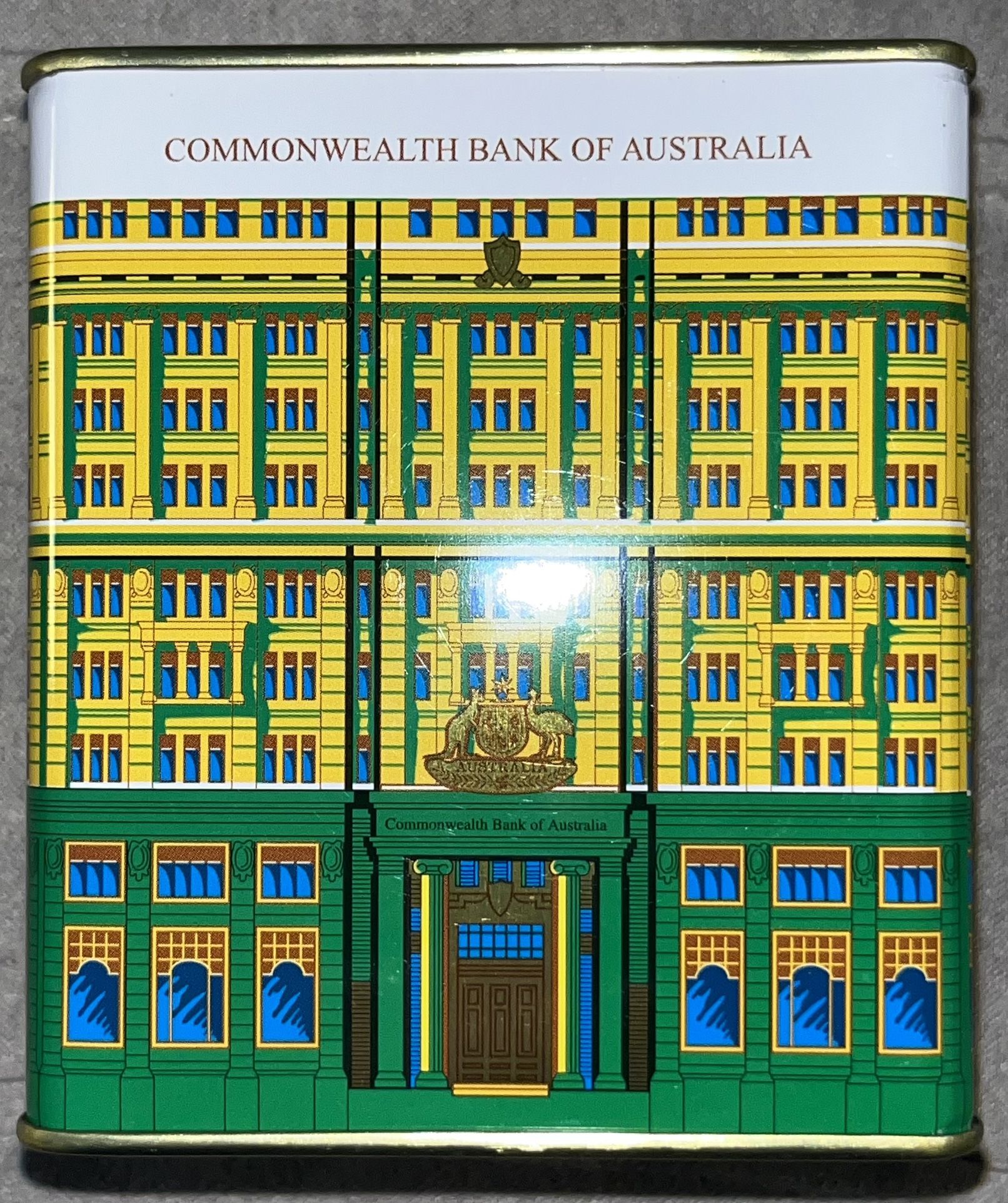 Commonwealth Bank of Australia Small Tin Coin Bank - NEW