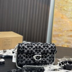 Bedazzle coach shoulder bag