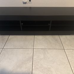 Modern Black TV Stand / Media Console (Low Profile)
