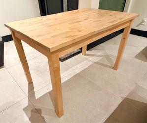 Vintage IKEA Solid Wood Dining Table – 47” × 29”