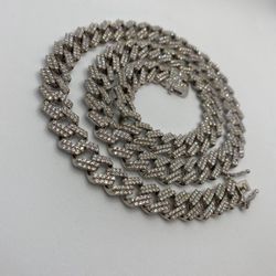 Cuban Prong Diamond Set 106g