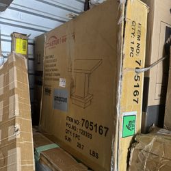 23.5 in. Cappuccino Square Wood End Table