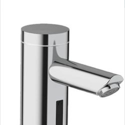 Optima EAF-200 Hardwired-Powered Deck-Mounted Bathroom Faucet w/ Integrated Side Mixer (Polished Chrome)