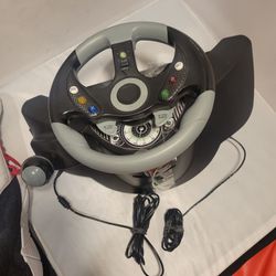XBOX 360 Mad Catz MC2 Racing Steering Wheel & Pedals USB Black