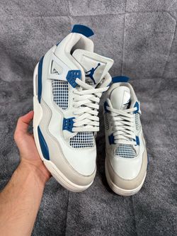 SIZE 12 | JORDAN 4 MILITARY BLUE NO BOX | PRE-OWNED