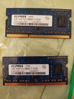 4GB (2x2) Laptop ram
