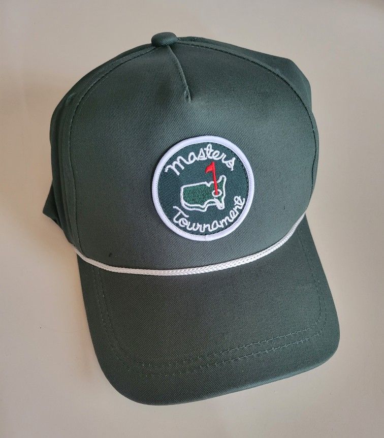 The Masters Tournament Green Rope White Snapback Augusta National Golf Club Hat