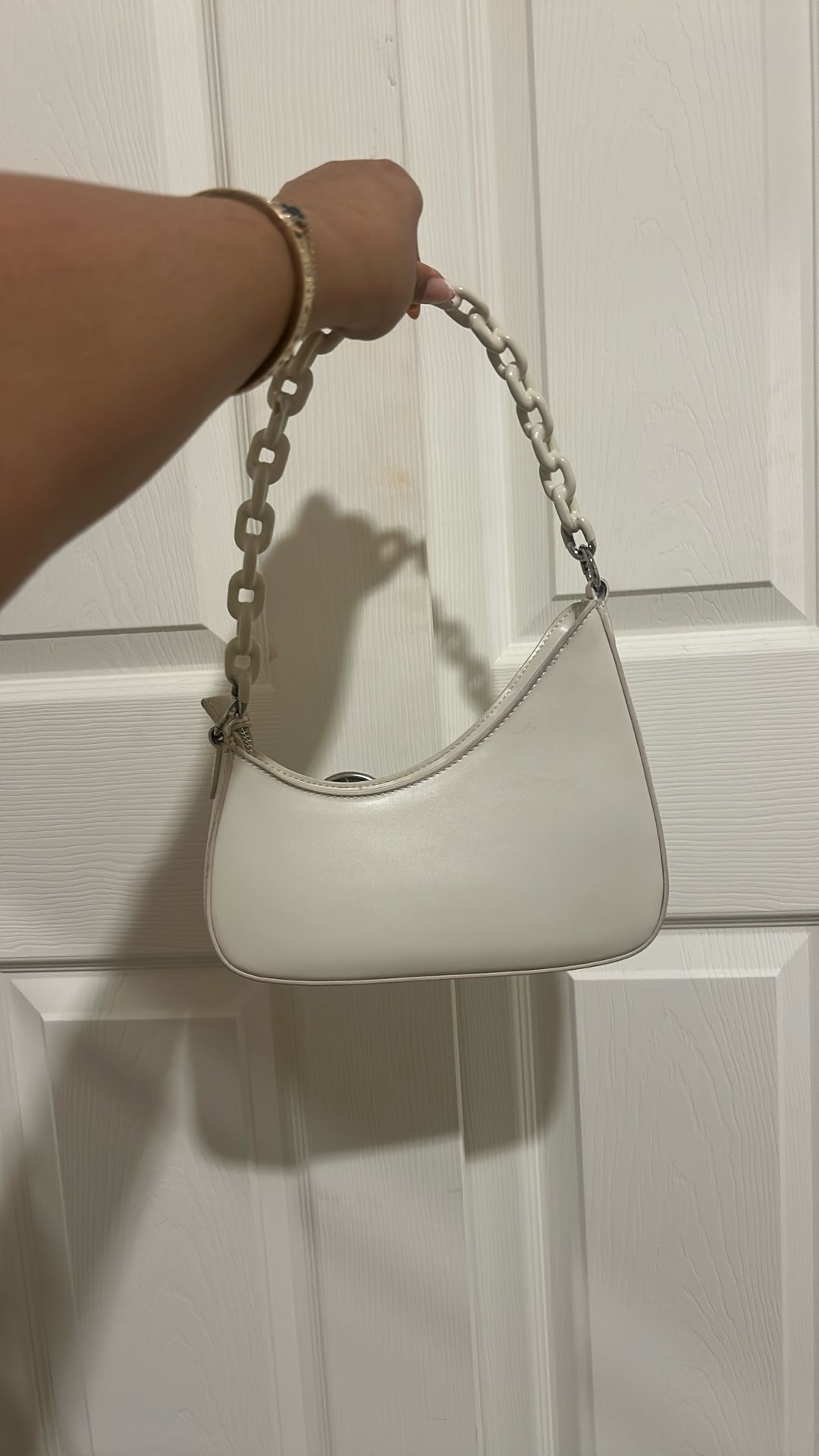 cute white purse