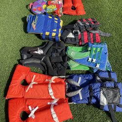 Adult and Kids Life jackets 