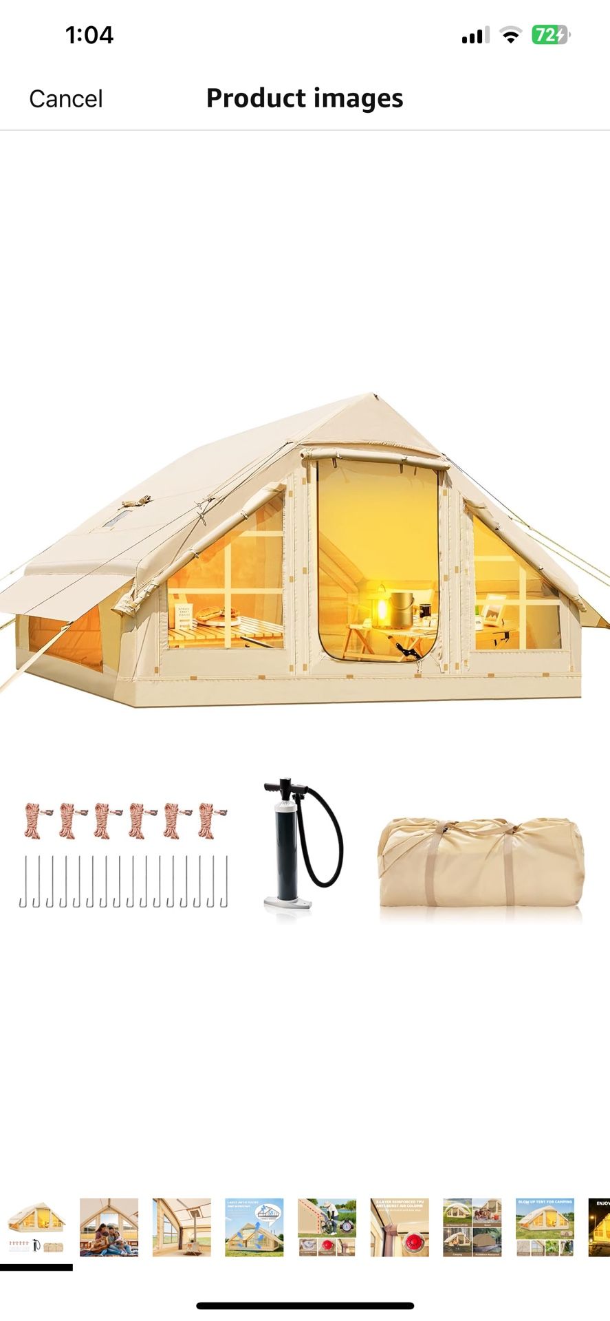 Inflatable Tent- 4 Person