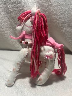Pink mlp inspired handmade plush
