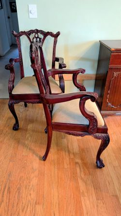 SOLID MAHOGANY Arm CHAIRS