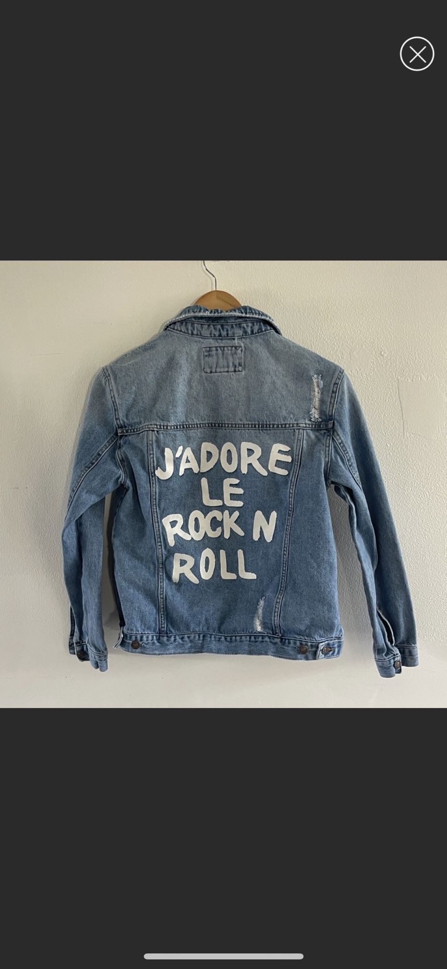 J Adore le Rock N roll Forever21 denim jacket. #vintage #jacket