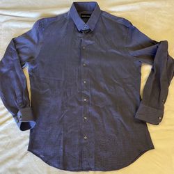 Emporio, Armani - Men’s Dress Shirt - Blue - 16