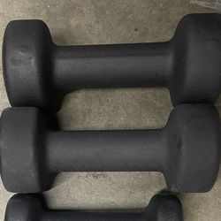 DUMBBELLS Good condition 5 AND 8 Lbs