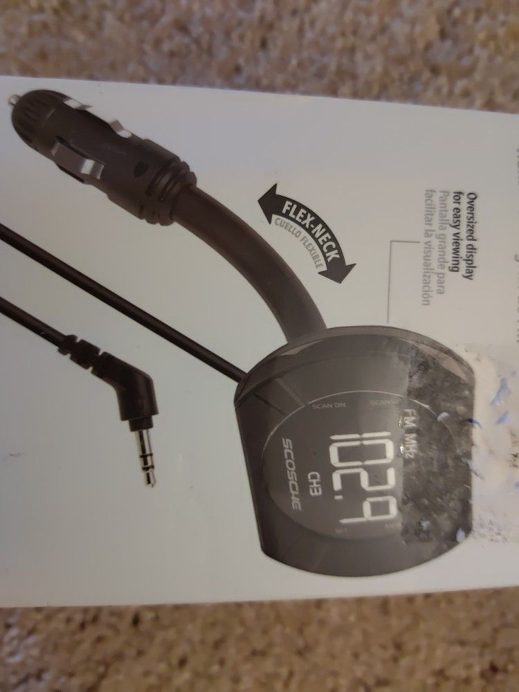 Scoshe Car Transmitter To Hear Your Cellphone In Your Car New In Box