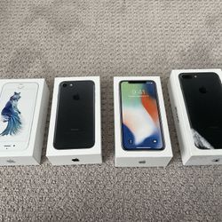 Apple iPhone Boxes - 6s, 7, 7 Plus, X