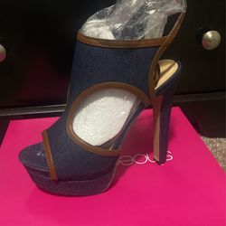 New Jean and Brown Heels