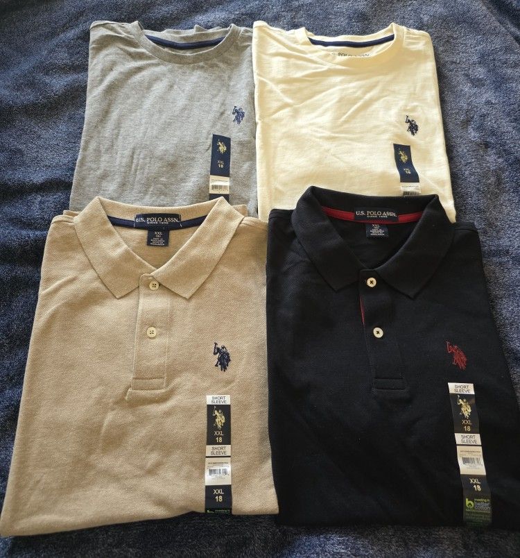 U.S. Polo Assn. - Boys XXL - Size 18 - Lot of 4