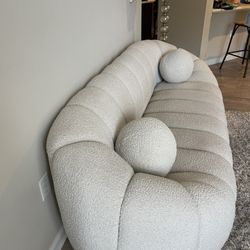 Boucle Fabric Couch