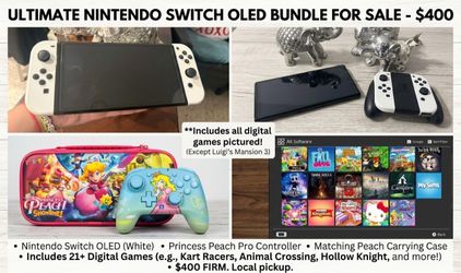 Nintendo Switch OLED Bundle with Games