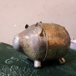 Antique Bronze Piggy Bank