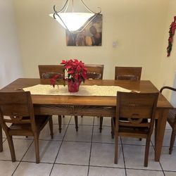 Solid Wood Large Dining Table