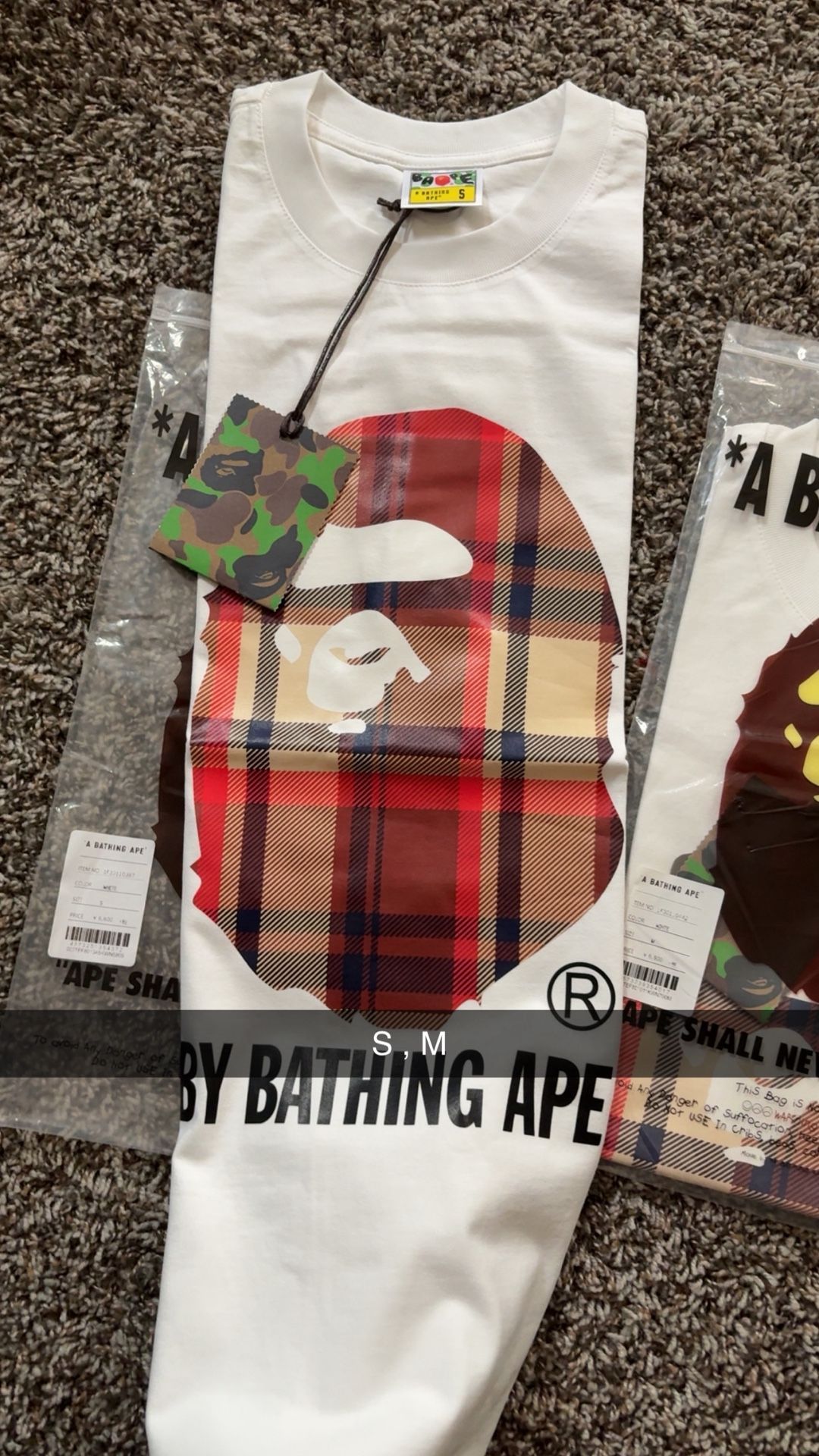 Bape X Burberry T-Shirt
