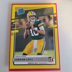 Jordan Love Donruss Rated Rookie Card