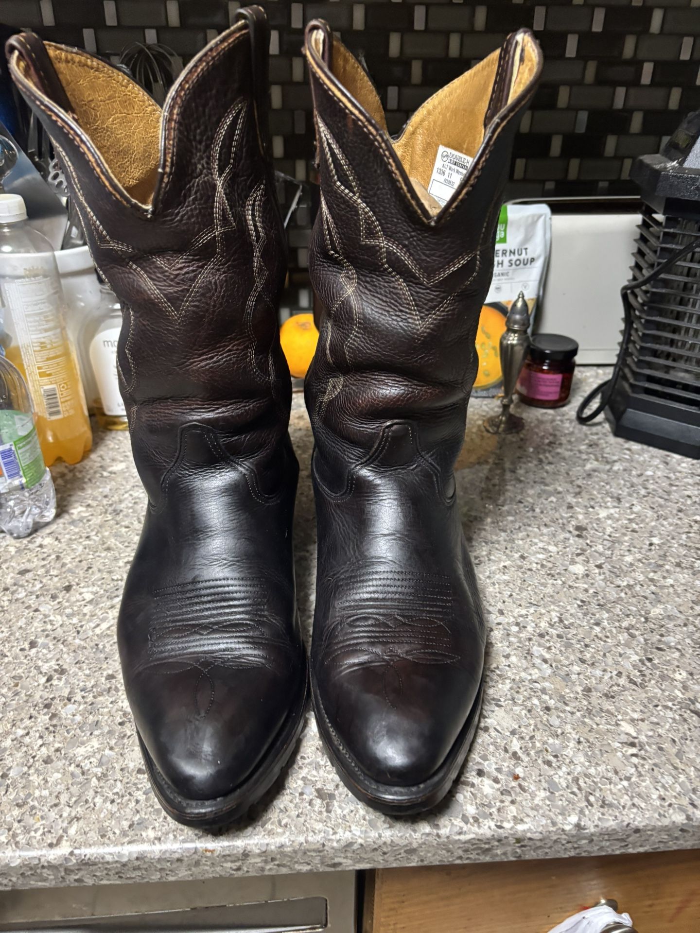 Double H. AEROGLIDE 7. Cowboy Boots Size 11 good Condition