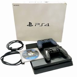 PS4 Slim 500 GB Plus Game And 2 Controllers 