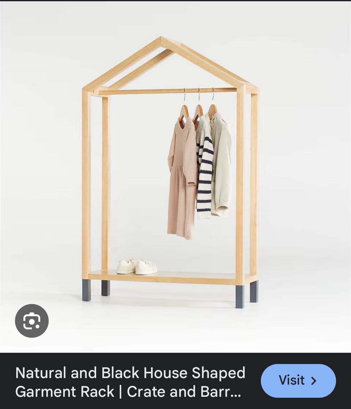 Crate And kids house Clothing Rack