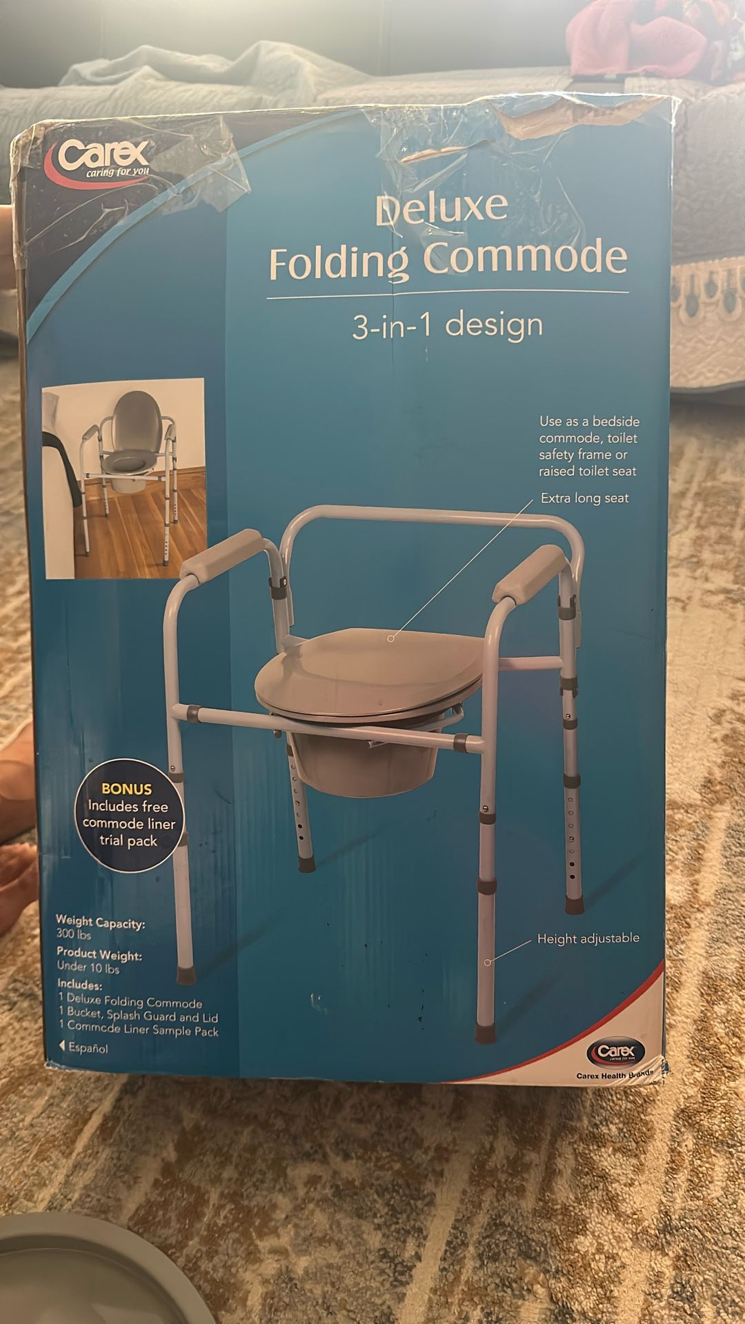 3 In 1 Folding Commode