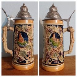 German Beer Stein  , Pewter.