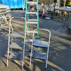 2 Stools And A 6ft Ladder $ 100