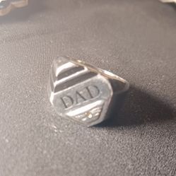 Must Pick Up Men's Dad Ring Size 8 Or 9  Stainless steel 