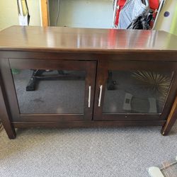 Wood tv stand 
