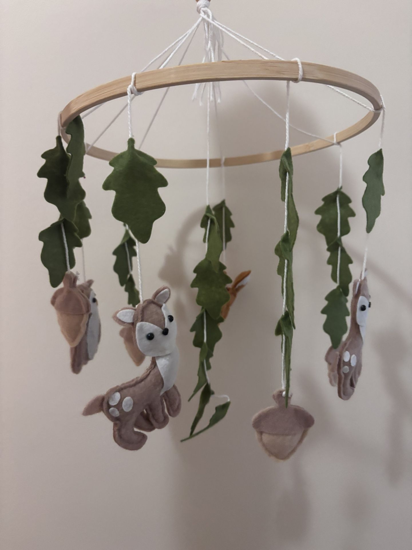 MUST GO! Woodland Baby Musical Crib Mobile 