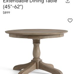 Pottery barn Round Dining Table