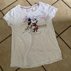 Woman’s Tunic Tee Mickey Mouse Size L By Disney Parks 